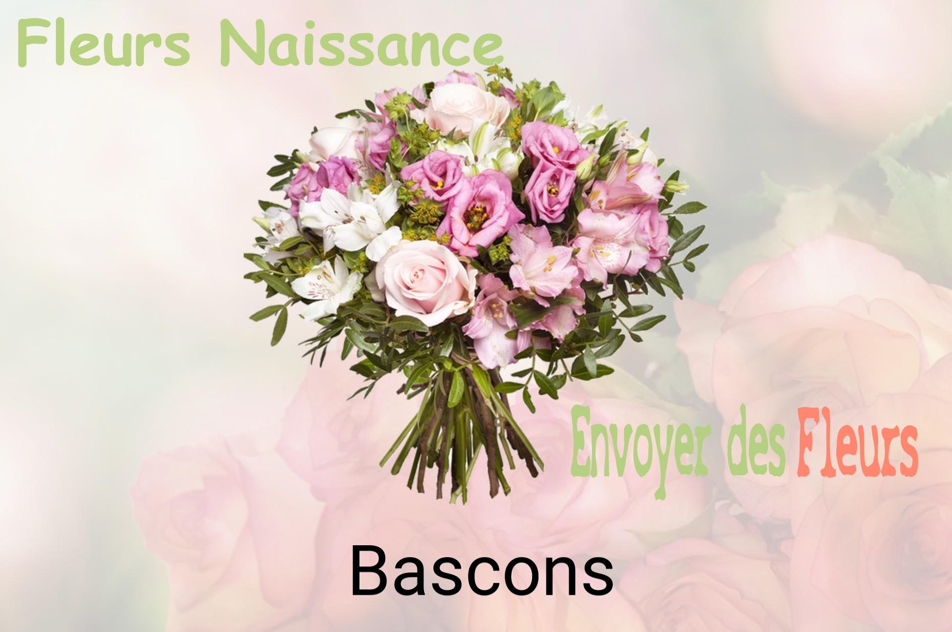 Bouquet de fleurs de naissance livré à Bascons